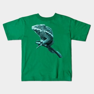 chameleon green Kids T-Shirt